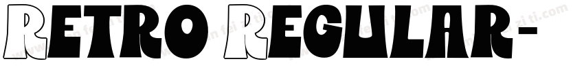 Retro Regular字体转换